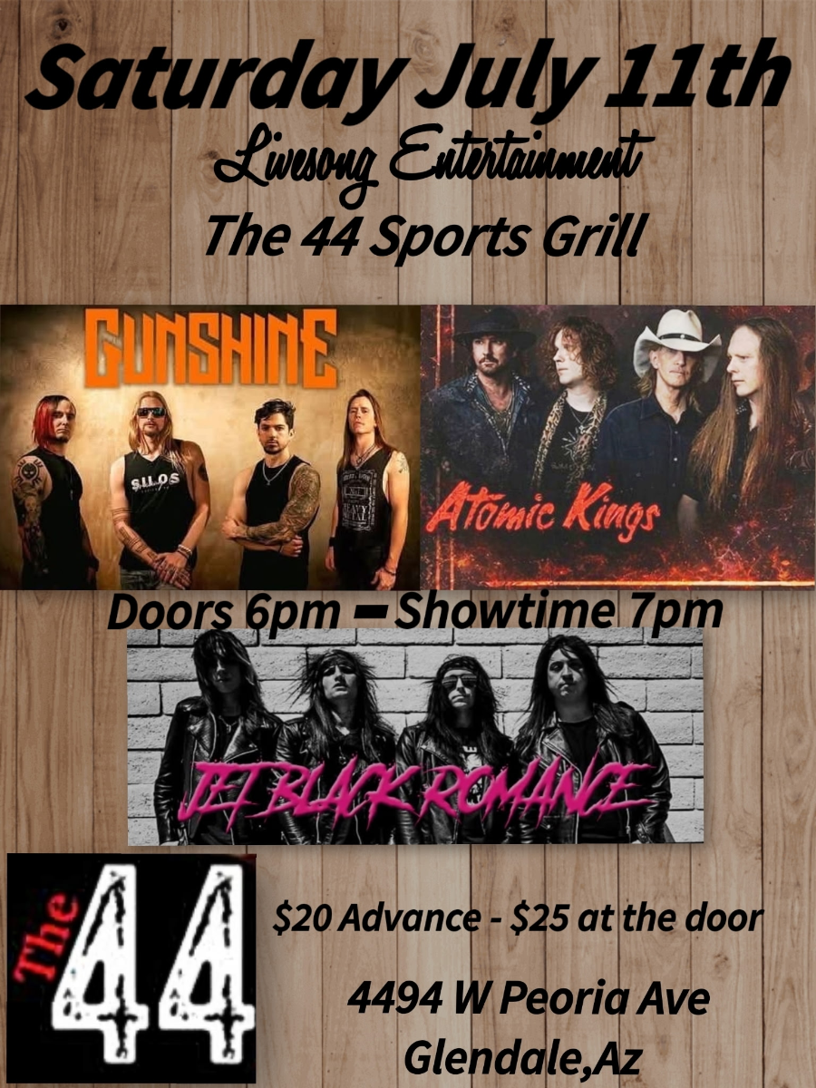 Gunshine, Atomic Kings & Jet Black Romance