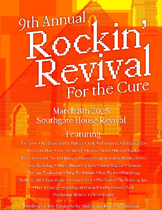 9th Annual Rockin’ Revival For The Cure at The Southgate House Revival – Sanctuary – Newport, KY