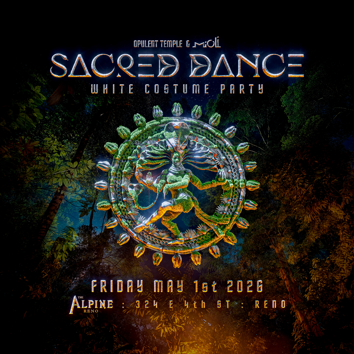 Opulent Temple & Mioli Music : Sacred Dance "The White Party" | Event Image