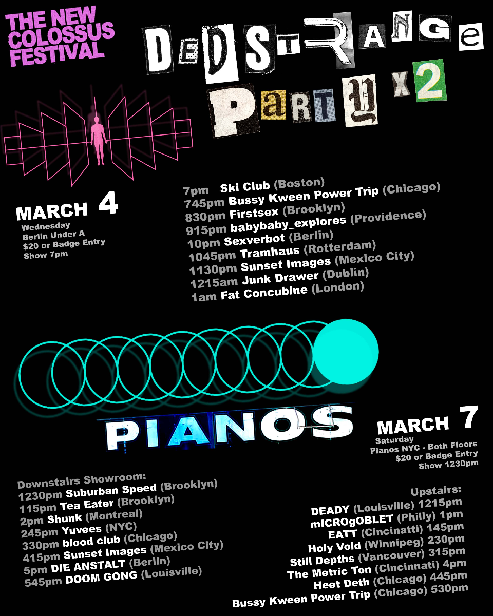 New Colossus Festival: Dedstrange Party