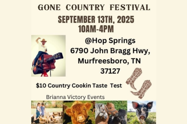 Gone Country Festival at Hop Springs – Murfreesboro, TN