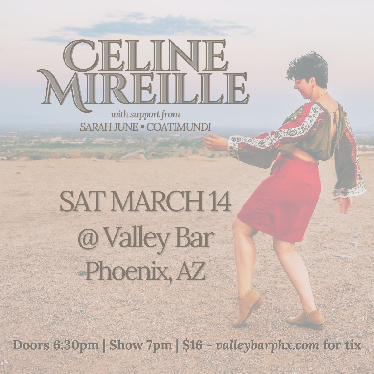 CELINE MIREILLE WITH SARAH JUNE AND COATMUNDI