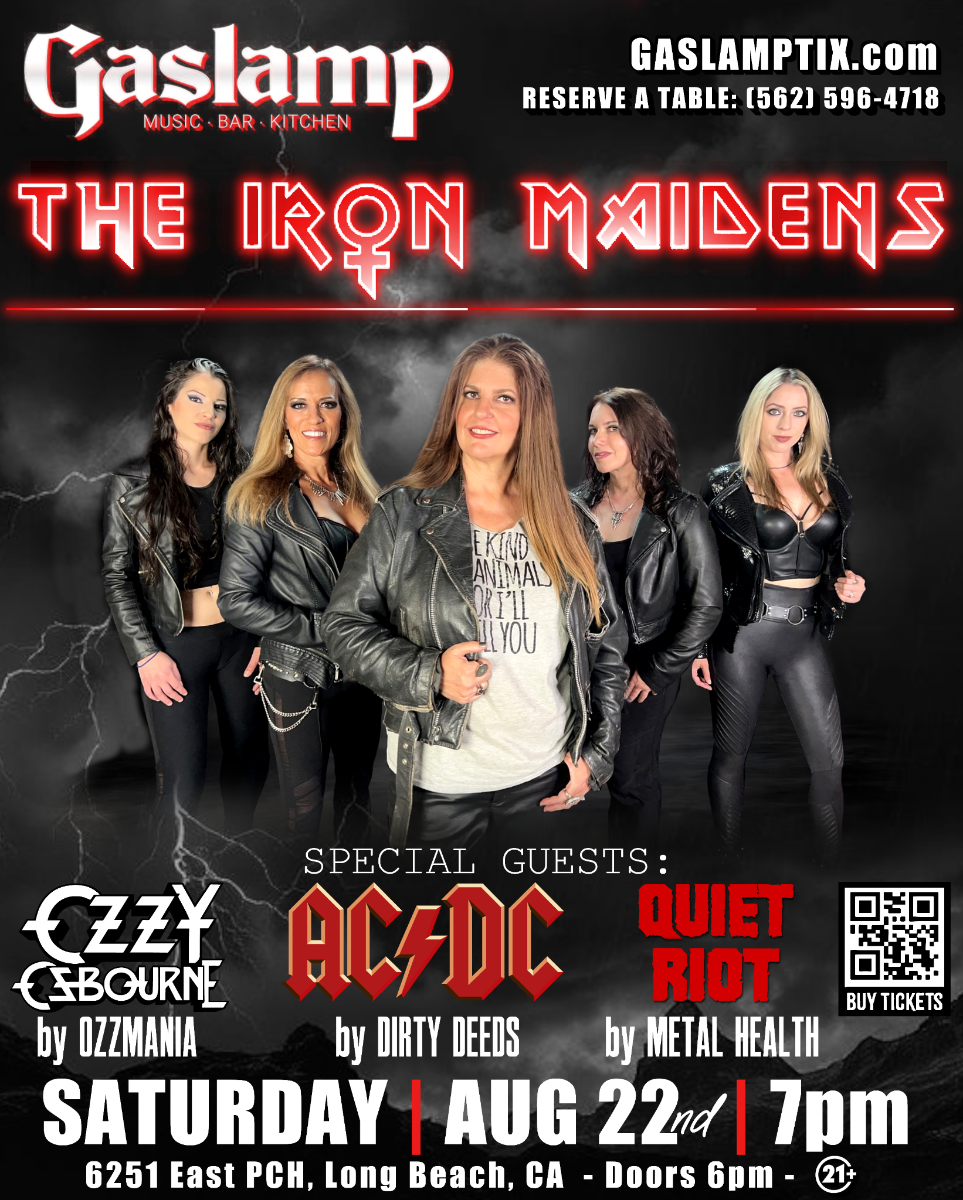 THE IRON MAIDENS with Special Guests OZZMANIA + DIRTY DEEDS + METAL HEALTH