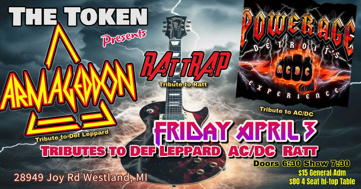 Armageddon - Def Leppard Tribute, Ratt Trap - Tribute to RATT, AC/DC Tribute - POWERAGE