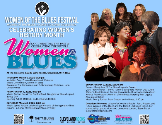 4-Day PASS! Women of the Blues at Treelawn Music Hall – Cleveland, OH