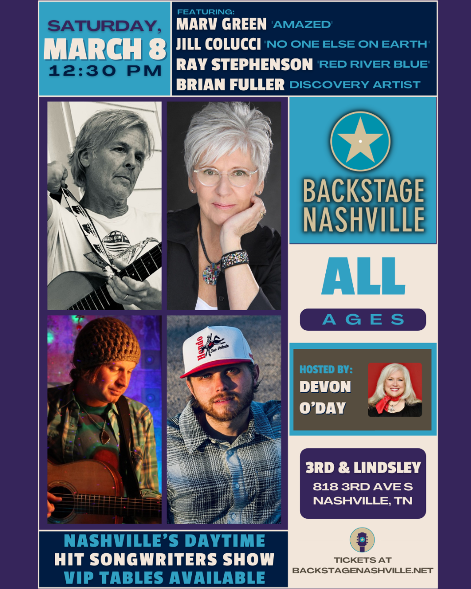 BACKSTAGE NASHVILLE! DAYTIME HIT SONGWRITERS SHOW featuring Jim Collins