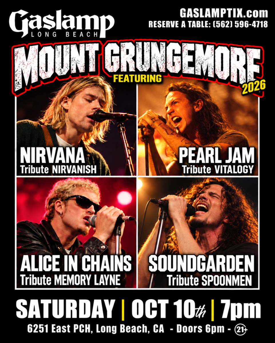 PEARL JAM + NIRVANA + ALICE IN CHAINS + SOUNDGARDEN TRIBUTES (Vitalogy + Nirvanish + Memory Layne + Spoonmen) ... MOUNT GRUNGEMORE CONCERT!
