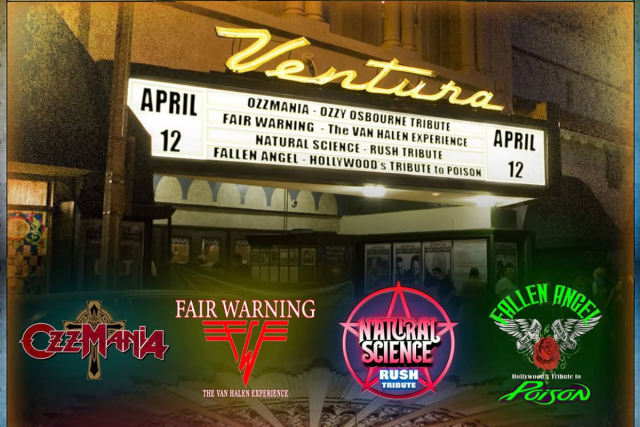 Ozzmania, Fair Warning, Natural Science, Fallen Angel at Ventura Theater – Ventura, CA