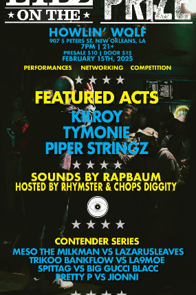 Eyez On The Prize: Hip Hop Battle Contest at The Den at Howlin’ Wolf – New Orleans, LA