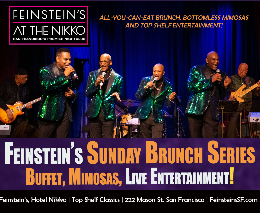 Mimosas & Motown: Sunday Brunch, Live at the Nikko March 9th, Brunch in ANZU Restaurant at 11:30 AM / Show at 1:00 PM at Feinstein’s at The Nikko – San Francisco, CA