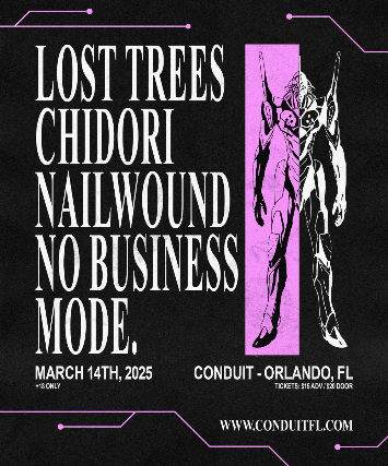 Lost Trees, Chidori, Nailwound, No Business, and Mode. at Conduit – Winter Park, FL