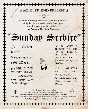 SUNDAY SERVICE: Sin City: A Tribute to The Flying Burrito Brothers & Country Rock