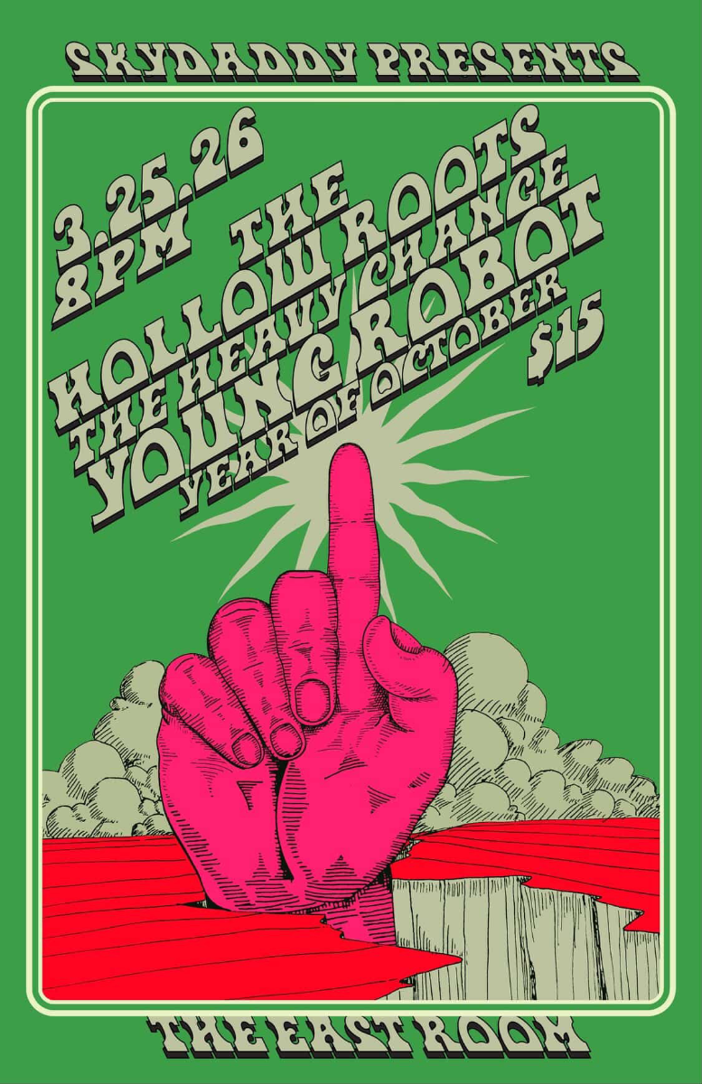 Skydaddy Presents: The Hollow Roots / Cody Parsons and the Heavy Change / Year of October / Young Robot