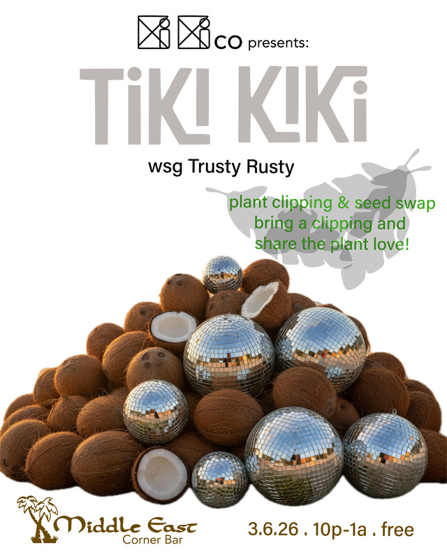 Kiki at The Corner presents: TIKI KIKI w/ Trusty Rusty | Event Image