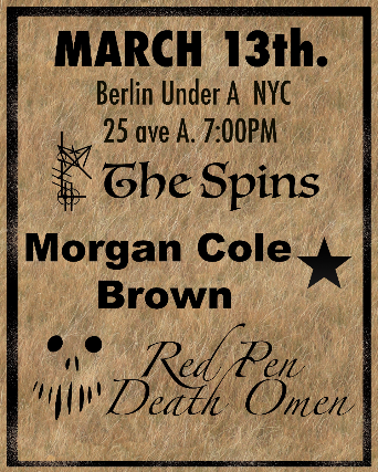 Morgan Cole Brown • The Spins • Red Pen Death Omen