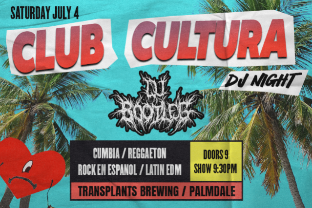 FREE EVENT: CLUB CULTURA DJ NIGHT - CUMBIA, REGGAETON, ROCK EN ESPANOL, LATIN EDM AND MORE!