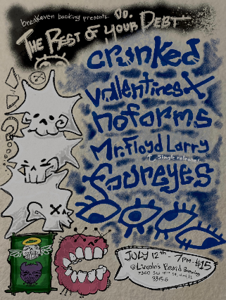 Mr. Floyd Larry, Foureyes, Noforms, ValentinesX, and Crunked in Miami at Lincoln's Beard Brewing Co., miami