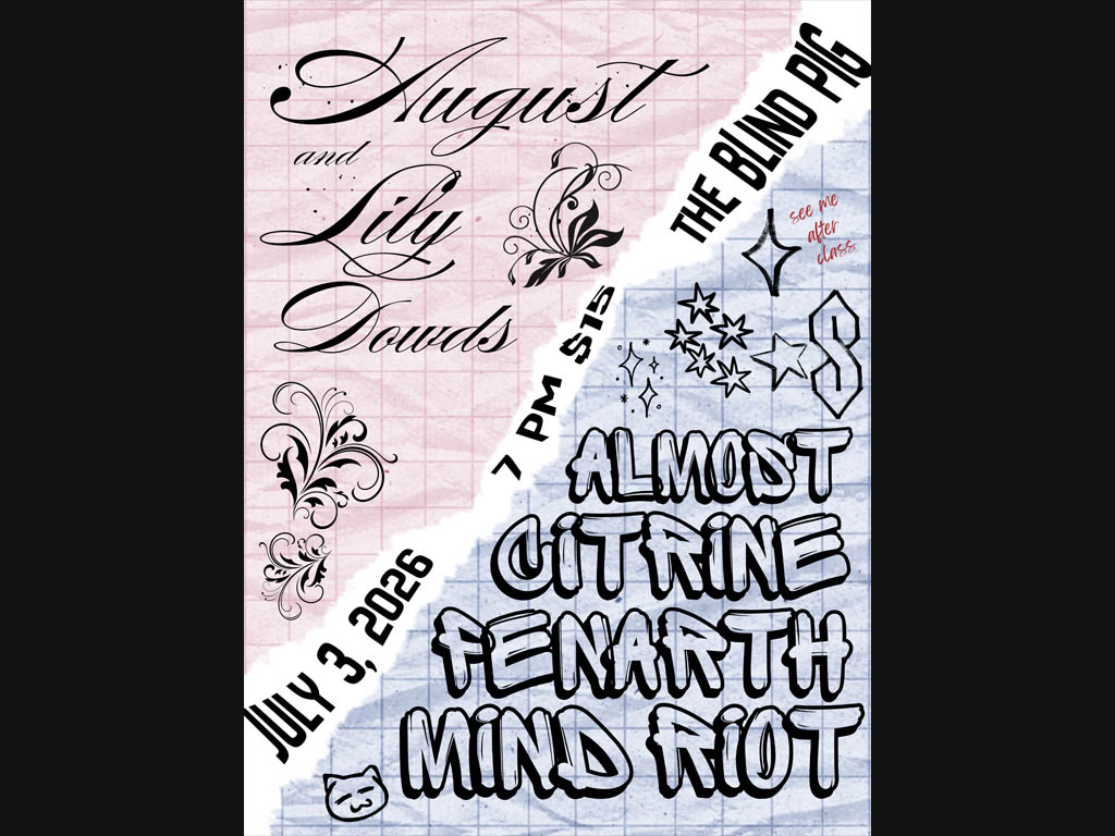 August & Lily Dowds, Citrine, Mind Riot , Penarth - 03/07/26
