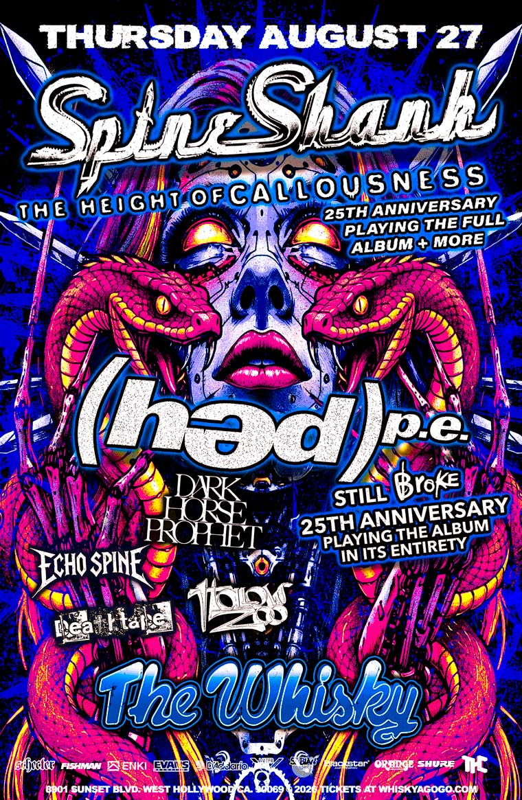 Spineshank, Hed PE, Dark Horse Prophet, Echo Spine, Deathtape, Hollow Zoo