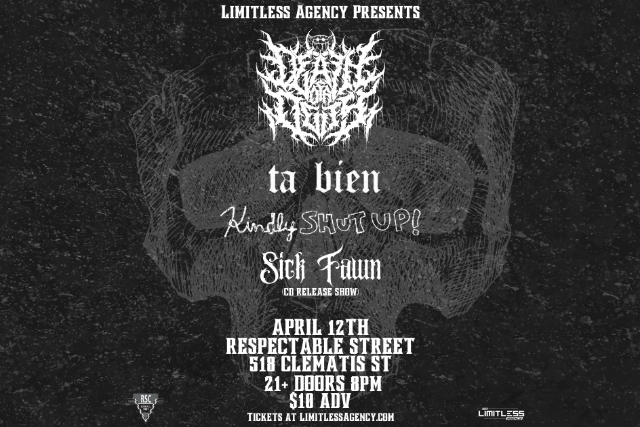 Death of a Deity, Ta Bien, Kindly Shut Up, Sick Fawn in West Palm Beach