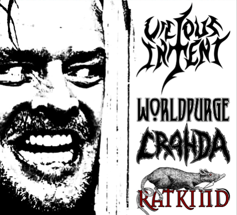 Crahda / Vicious Intent / World Purge / RatKind at The Bug Jar – Rochester, NY