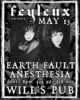 Feyleux, Earth Fault, and Anesthesia at Will’s Pub – Orlando, FL