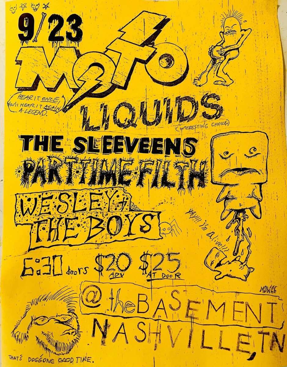 MOTO, Liquids, The Sleeveens, Wesley & The Boys, and Part Time Filth