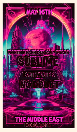 North Beach Dub All Stars (Sublime Tribute), Bathwater (No Doubt Triubte) at Middle East – Upstairs – Cambridge, MA