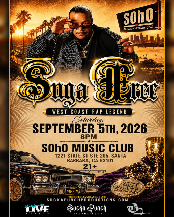West Coast Rap Legend Suga Free Live At the Soho - Image 1