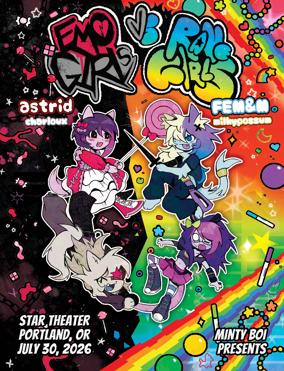 FEM&M & ASTRID - EMO GIRLS VS RAVE GIRLS with MilkyPossum and Charloux