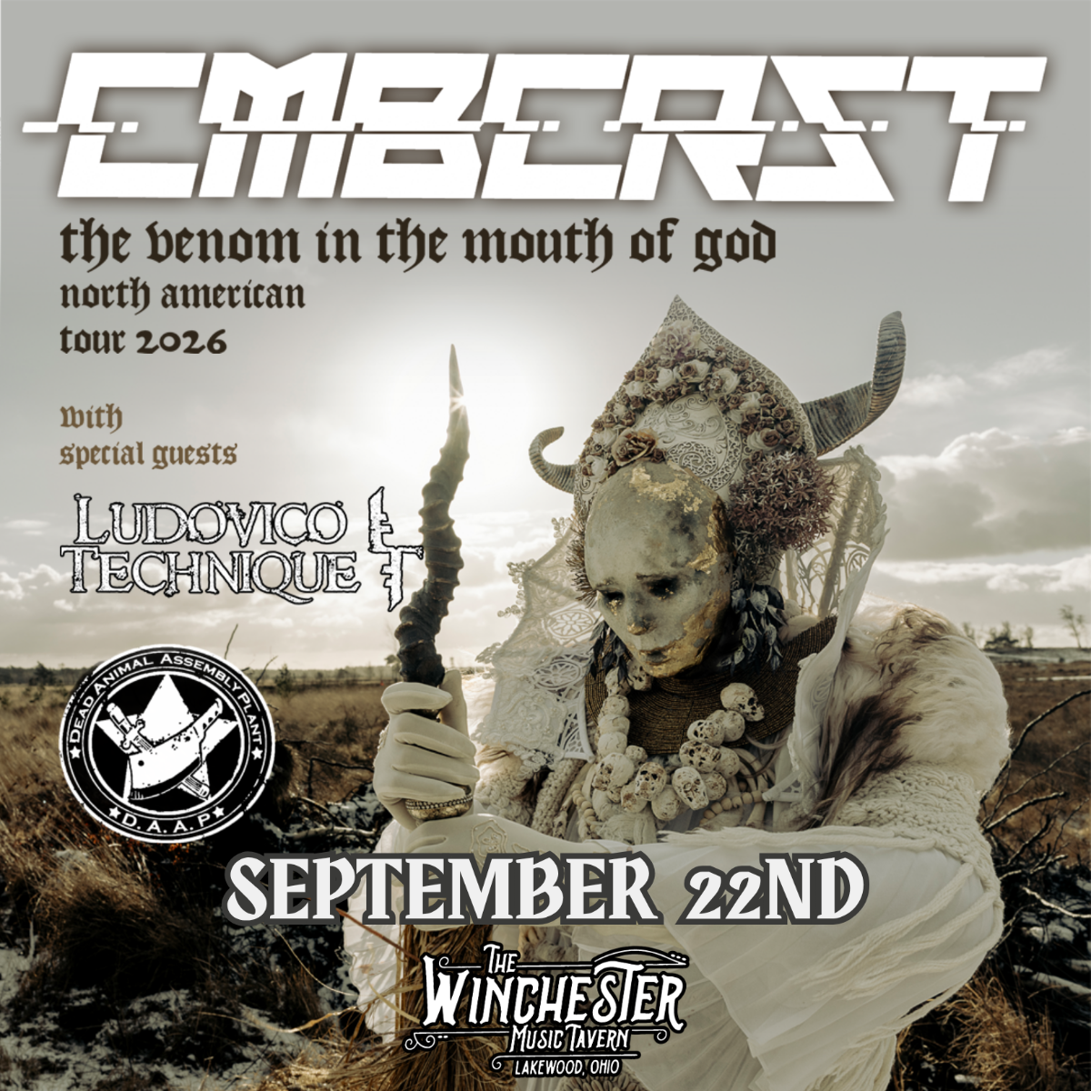 COMBICHRIST - THE VENOM IN THE MOUTH OF GOD TOUR