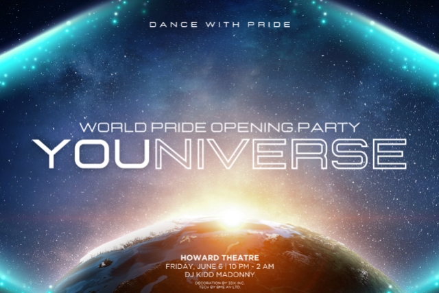 World Pride Opening Dance Party: YOUniverse! at Howard Theatre – Washington DC