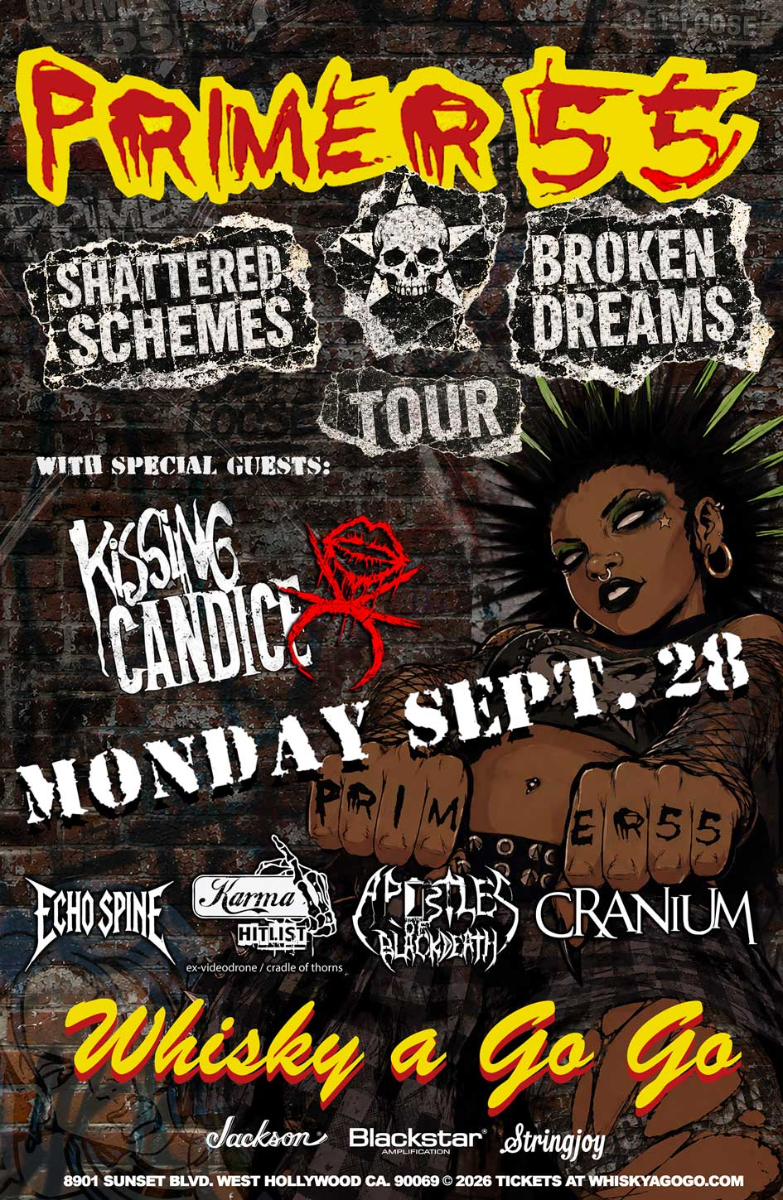 PRIMER 55, Kissing Candice, Echo Spine, Karma Hitlist, Stillwater, Apostles of Black Death, Cranium