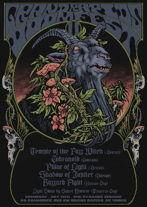 Grand Rapids Doomfest II ft. Temple of the Fuzz Witch + Cobranoid + Pillar Of Light + Shadow Of Jupiter + Buzzard Fight at The Pyramid Scheme – Grand Rapids, MI