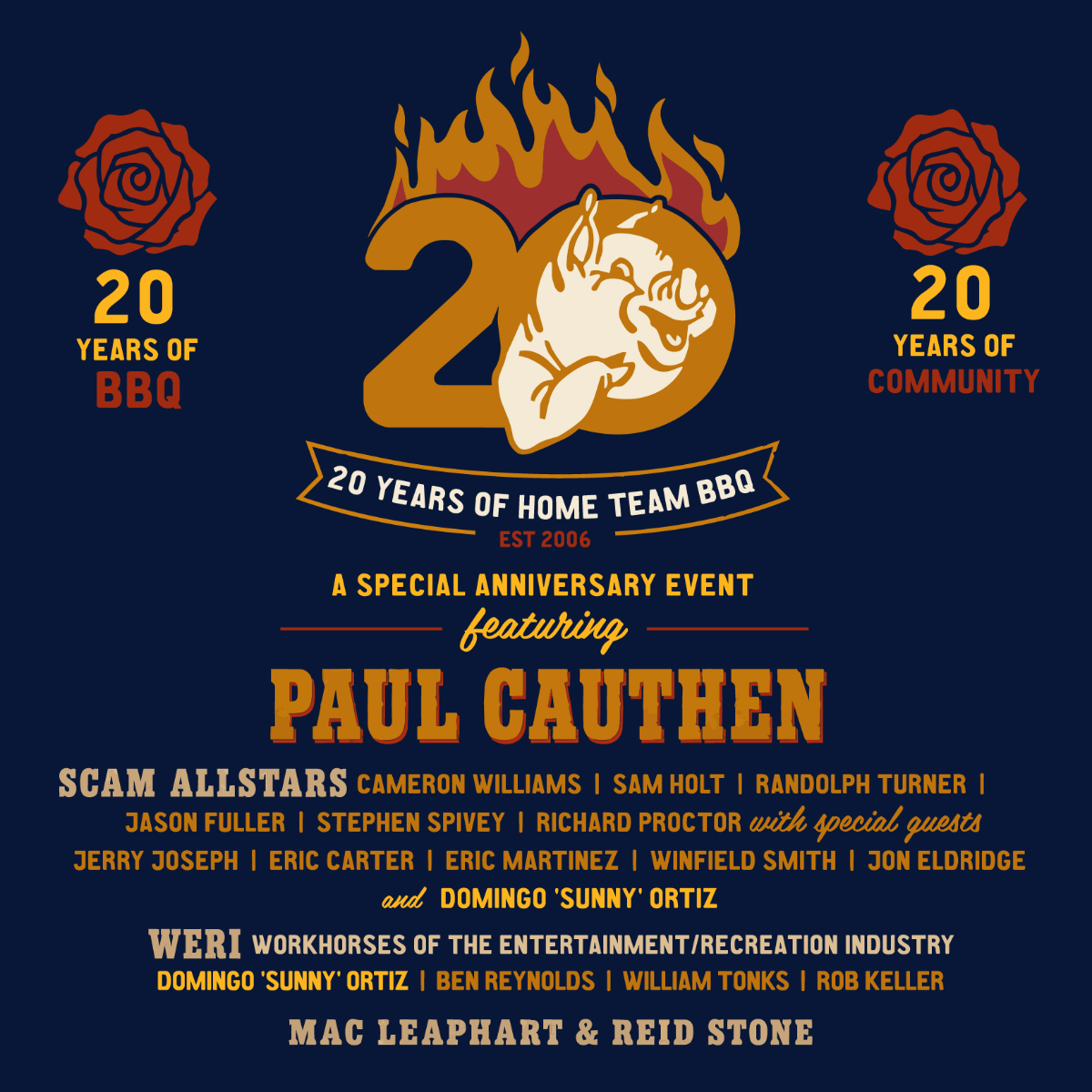20 YEARS OF HOME TEAM BBQ