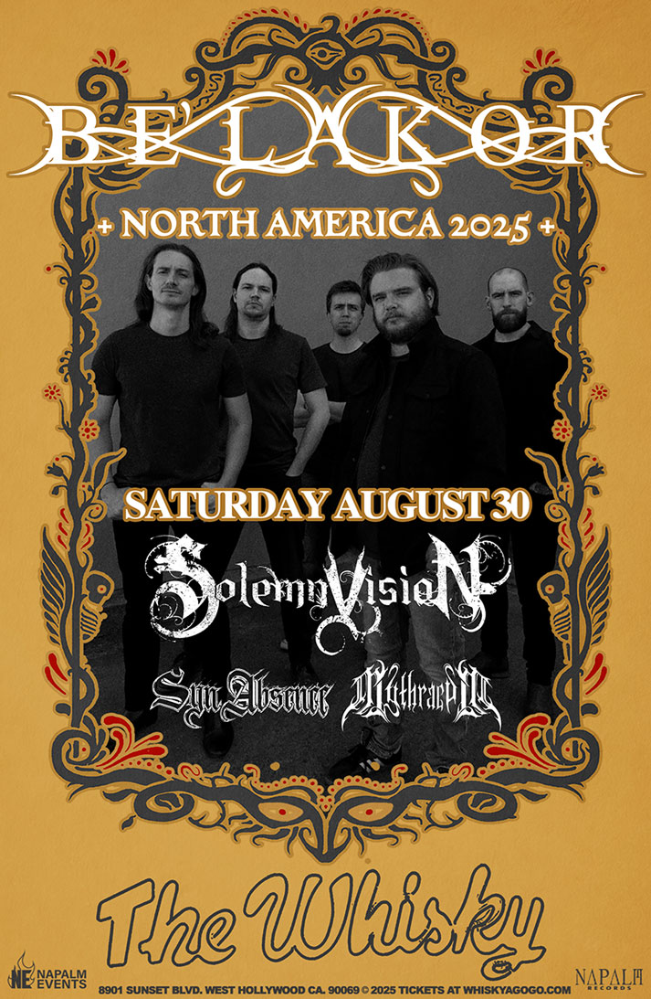 Be'lakor, Solemn Vision, Syn Absence, Mythraeum