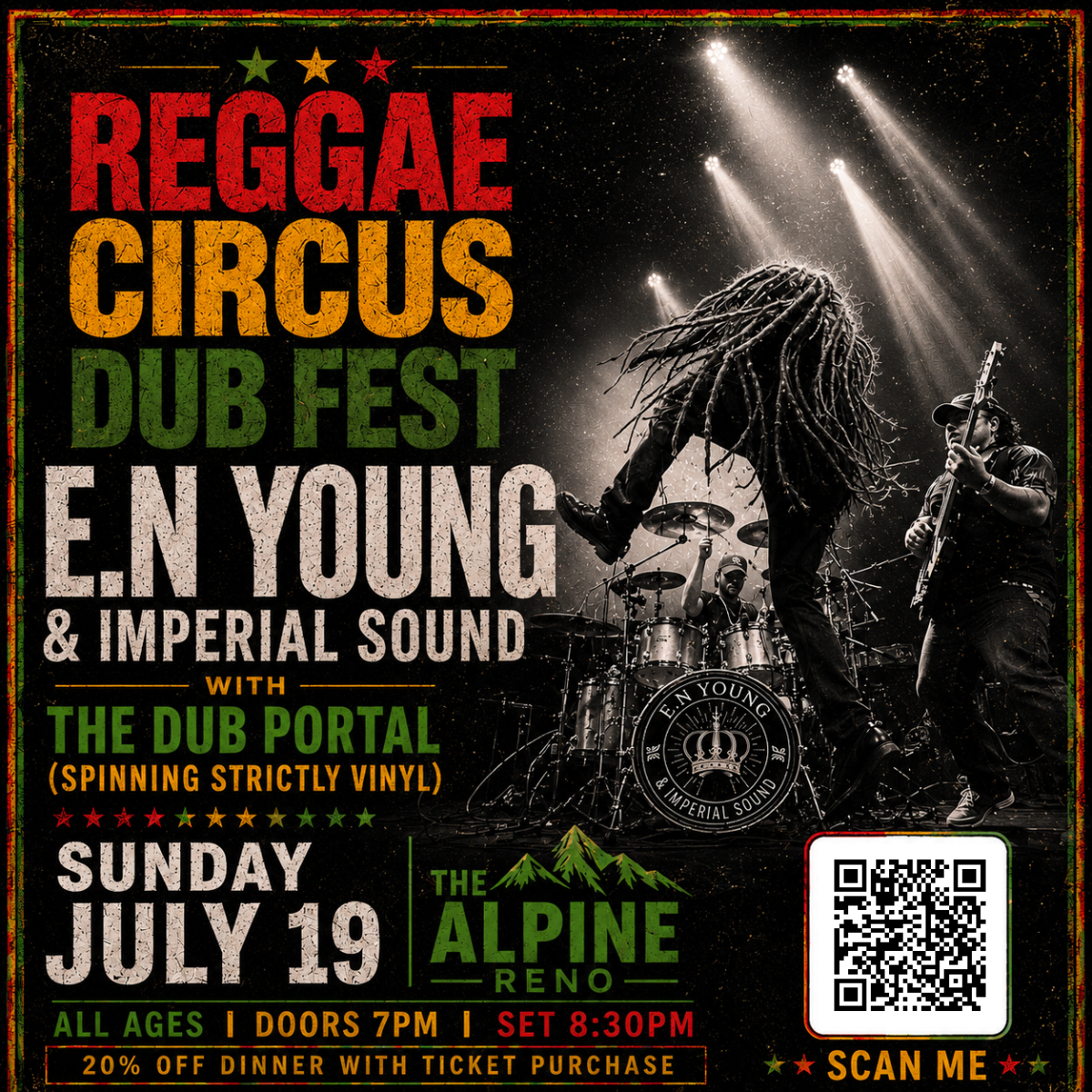 Reggae Circus Dub Fest w/ E.N Young & Imperial Sound and The Dub Portal | Event Image