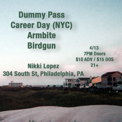 Dummy Pass, Career Day, Armbite and Birdgun
