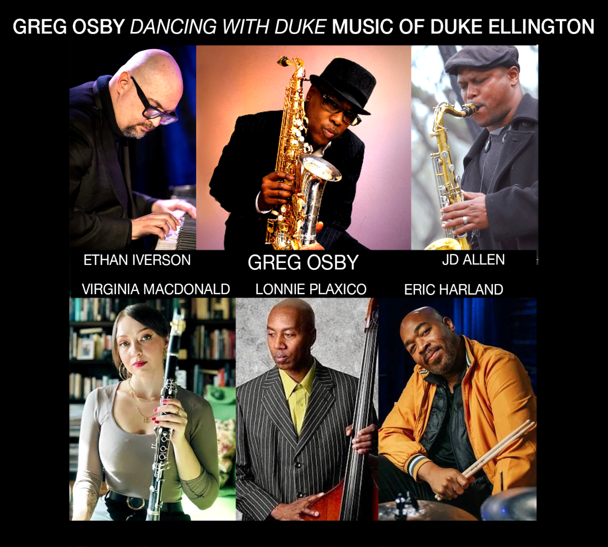 Greg Osby: Dancing with Duke - Music of Duke Ellington feat Ethan Iverson, Eric Harland, JD Allen, Virginia Macdonald, Lonnie Plaxico