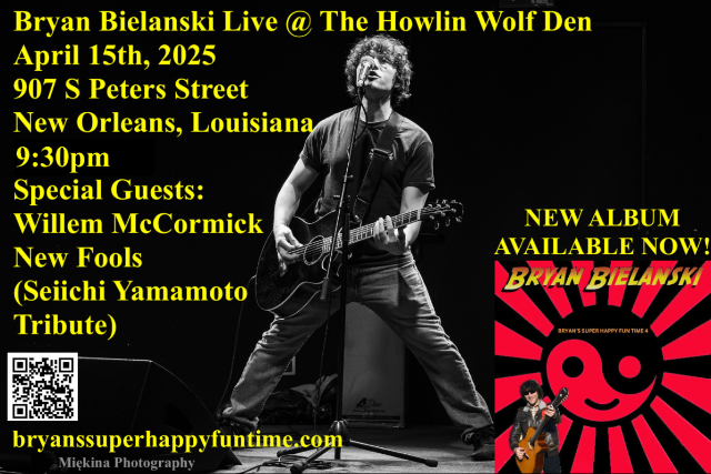 Bryan Bielanski, Willem McCormick, New Fools at The Den at Howlin’ Wolf – New Orleans, LA