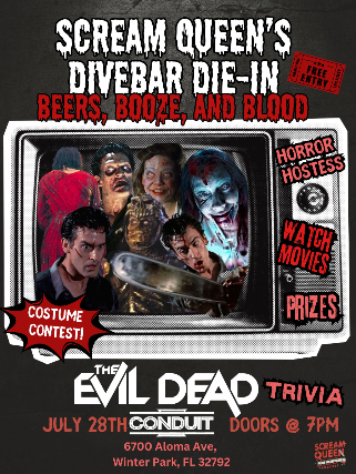 Scream Queen Horror Trivia (Evil Dead Edition) - Event on Eventsfy