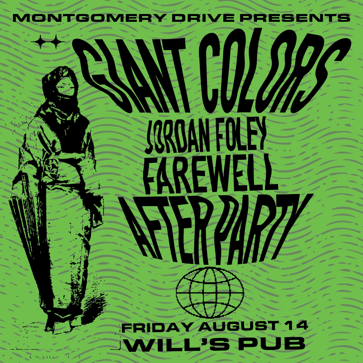 Just announced: GIANT COLORS – FREE AFTER PARTY at Will's Pub — Aug 15