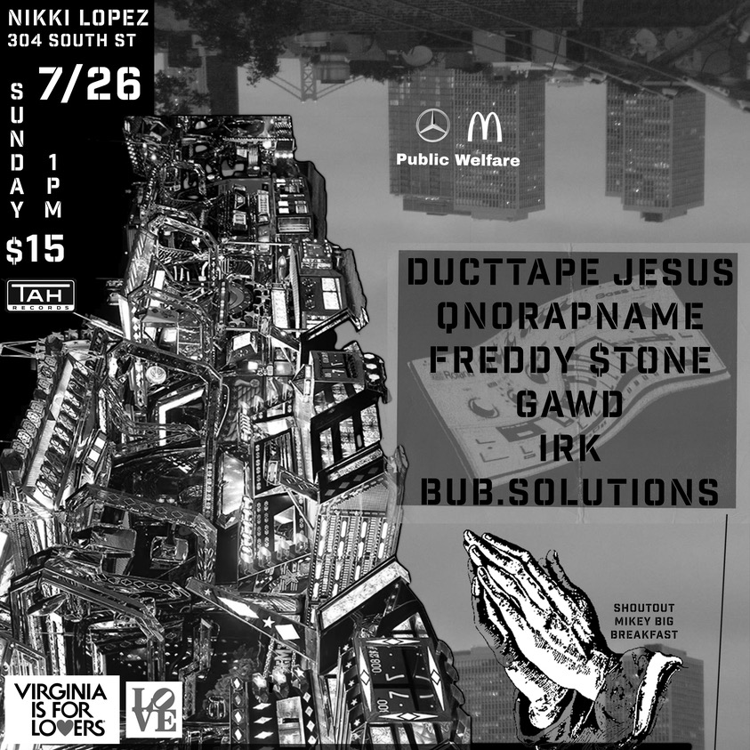 Ducttape Jesus , Qnorapname, Freddy $tone , GAWD, IRK, Bub. Solutions