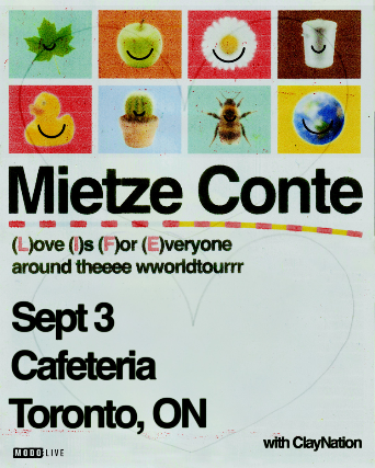 Mietze Conte with Claynation