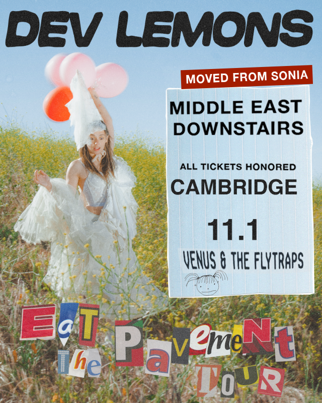 DEV LEMONS - EAT THE PAVEMENT TOUR