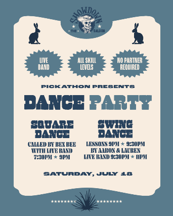 Swing and Square Dance Party with Lessons and Live Bands