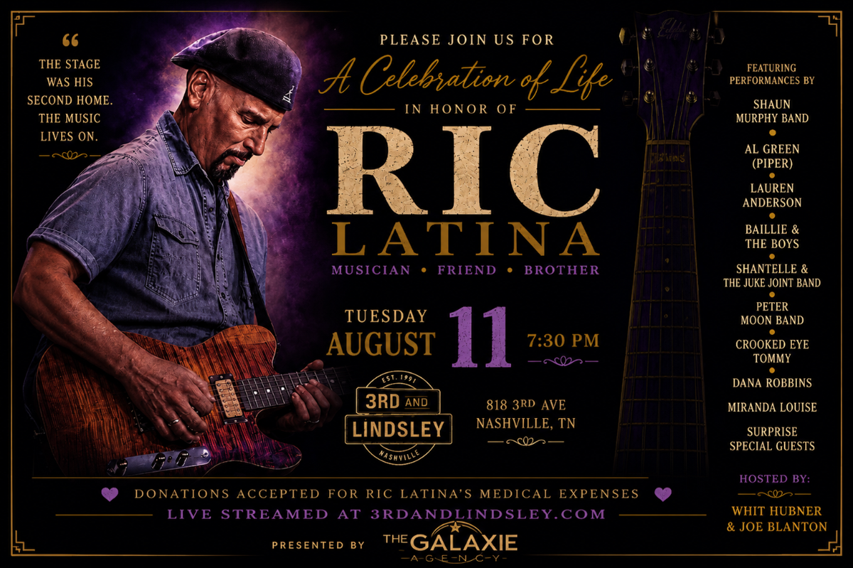 A Celebration of Life in Honor Of Ric Latina featuring Shaun Murphy , Al Green (Piper) , Lauren Anderson , Baillie And The Boys , Shantelle & T...