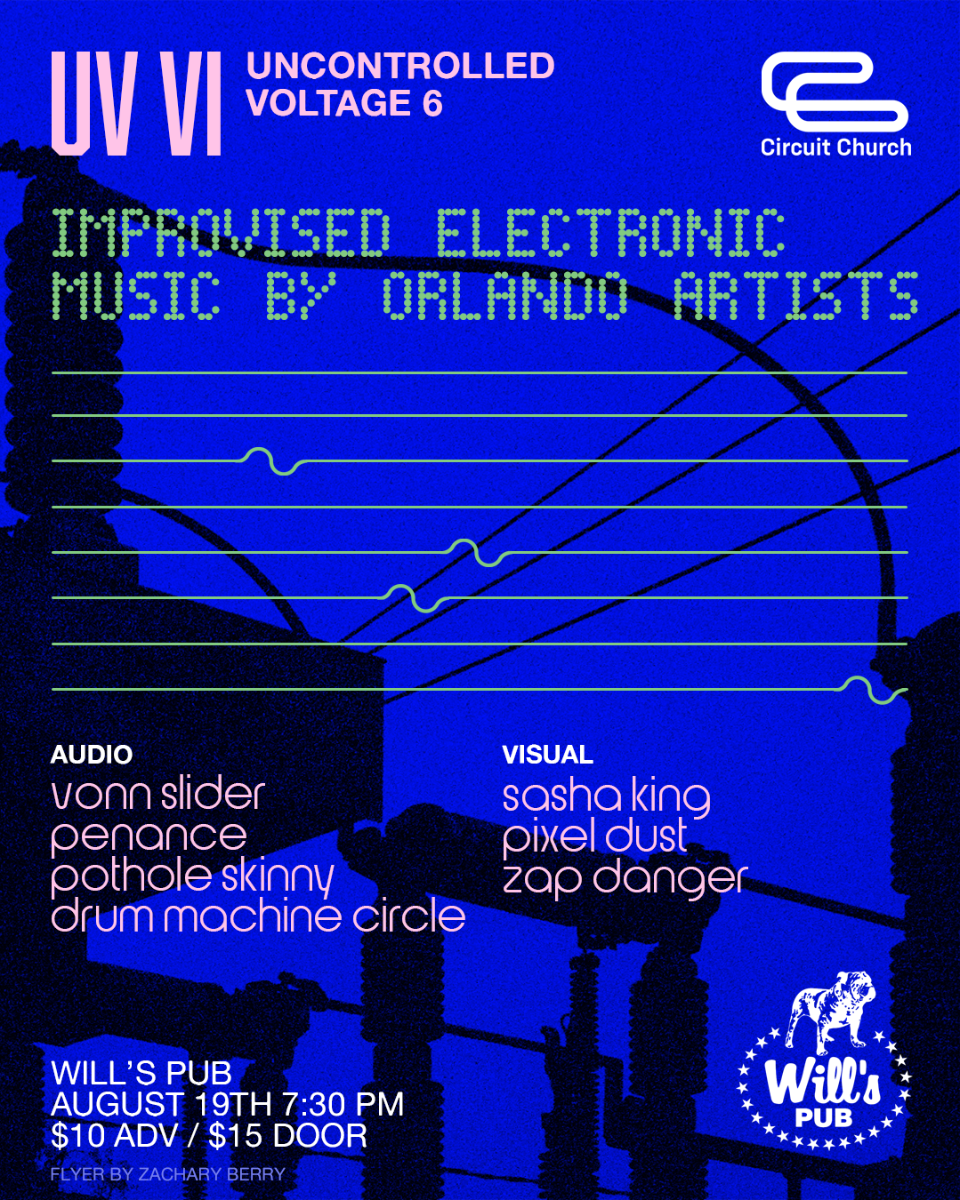 Just announced: Uncontrolled Voltage 6: Drum Machine Circle, Pothole Skinny, Penance, Vonn Slider at Will's Pub — Aug 19
