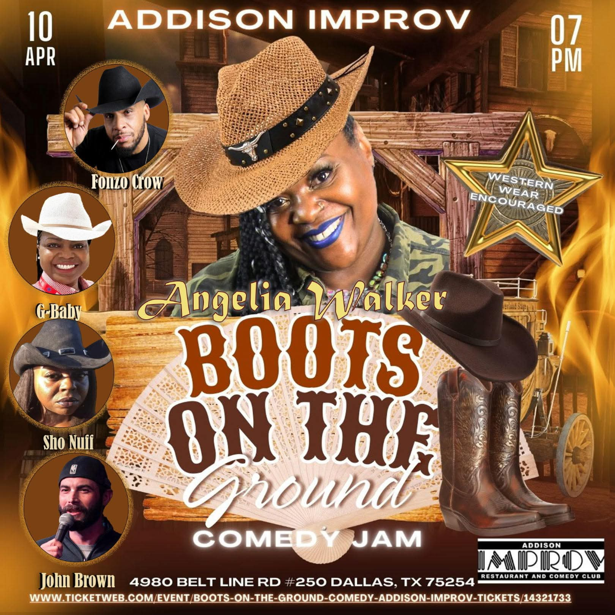 Boots on the Ground Comedy Jam with Angelia Walker