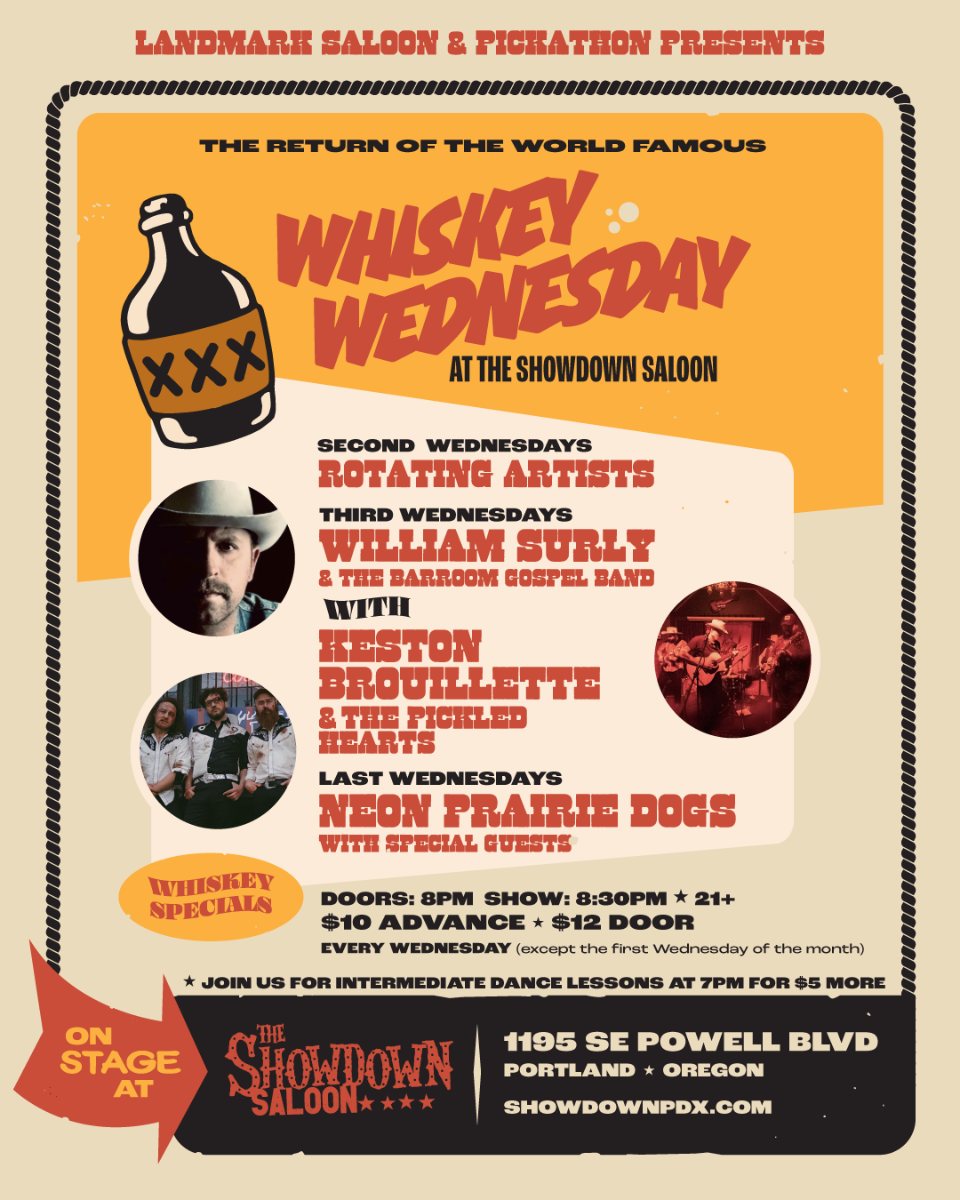 Whiskey Wednesday with William Surly & the Barroom Gospel and Keston Brouillette & the Pickled Hearts | Event Image